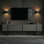 Nordure Soporte para TV Antracita y Negro